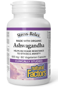 NATURAL FACTORS STRESS RELAX Ashwagandha (600 mg - 60 v-caps)