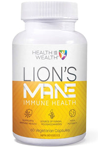 HEALTH IS WEALTH Lion's Mane (60 v caps)