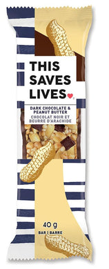 THIS SAVES LIVES Dark Chocolate & Peanut Butter (Box - 12 x 40 gr)